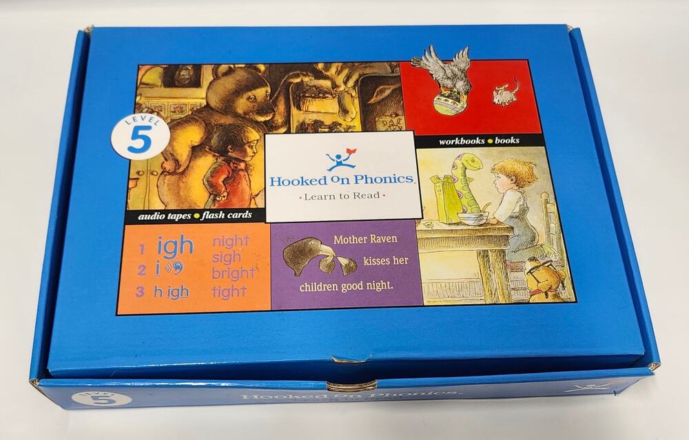 Vintage Hooked on Phonics Learn to Read Level 5 Box Set Cassette Books